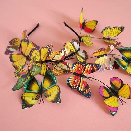 Imaginea din Cordeluță cu fluturi - galben