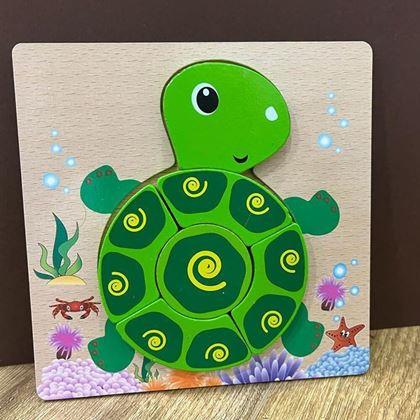 Imaginea din Puzzle din lemn pentru cei mici - broasca țestoasă