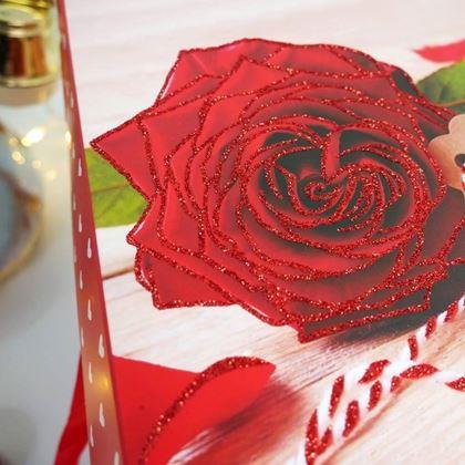 Imaginea din Cutie cadou 22 cm - trandafir Valentine's Day