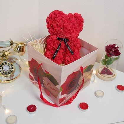 Imaginea din Cutie cadou 22 cm - trandafir Valentine's Day