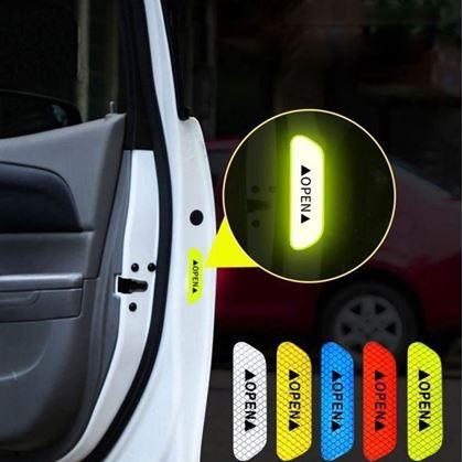 Imaginea din Autocolant reflectorizant pentru mașină - galben