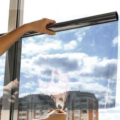 Imaginea din Folie pentru ferestre cu efect de oglindă - Gri
