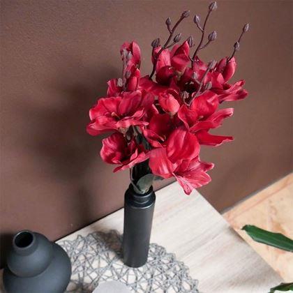Imaginea din Flori artificiale în vază - roșii
