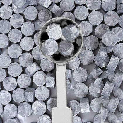 Imaginea din Ceară de sigilii 100 bucăți - argintie