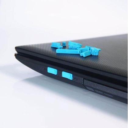 Imaginea din Capace de silicon pentru conectori la laptop - albastru