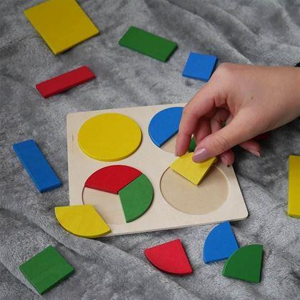 Imaginea din Puzzle geometrice pentru copii - cercuri