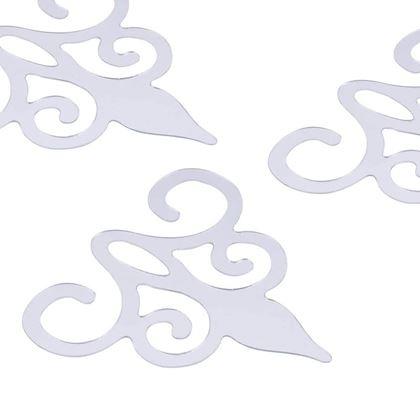 Imaginea din Etichete autocolante ornamentale cu efect de oglindă - argintii