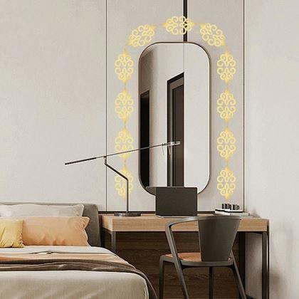 Imaginea din Autocolante oglinda - ornamente - auriu