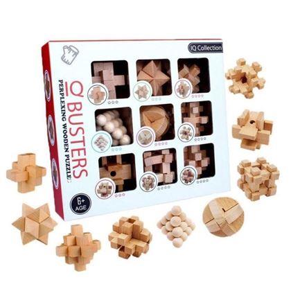 Imaginea din Set 9 piese puzzle din lemn
