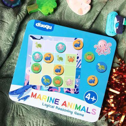Imaginea din Sudoku pentru copii - creaturi marine