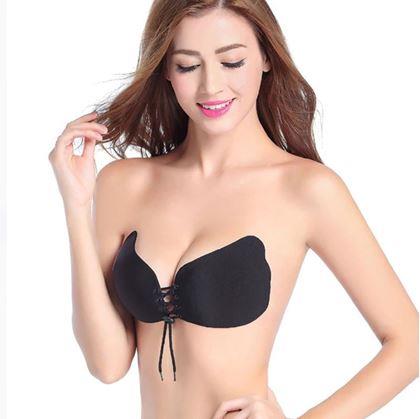 Imaginea din Sutien push-up autoadeziv - negru - mărime D