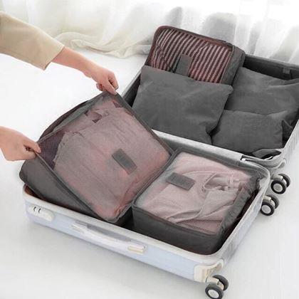 Imaginea din Set organizatoare de călătorie pentru bagaje - gri