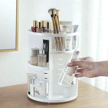 Imaginea din Organizator cosmetic rotativ - alb