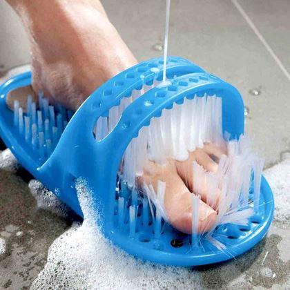Imaginea din Perie tip papuc pentru curățare și masaj
