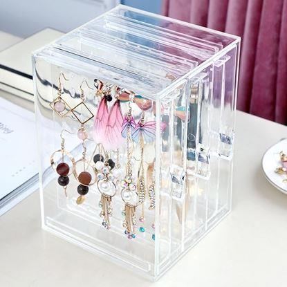 Imaginea Organizator transparent pentru cercei