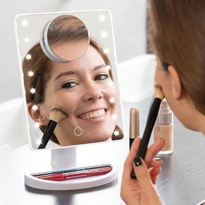 Imaginea din Oglindă cosmetică de mărire 22 LED-uri