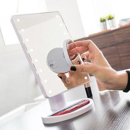 Imaginea din Oglindă cosmetică de mărire 22 LED-uri