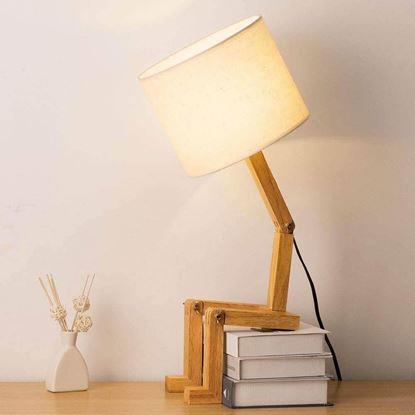 Imaginea Lampă de masă din lemn