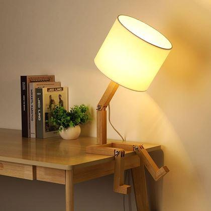 Imaginea din Lampă de masă din lemn