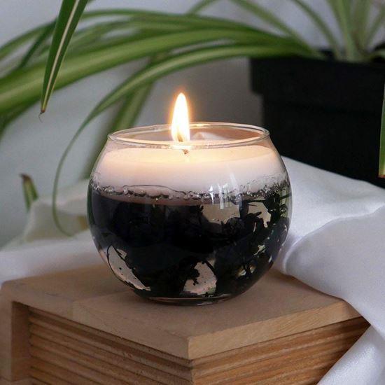 Imaginea din Lumânare gel - albastru închis