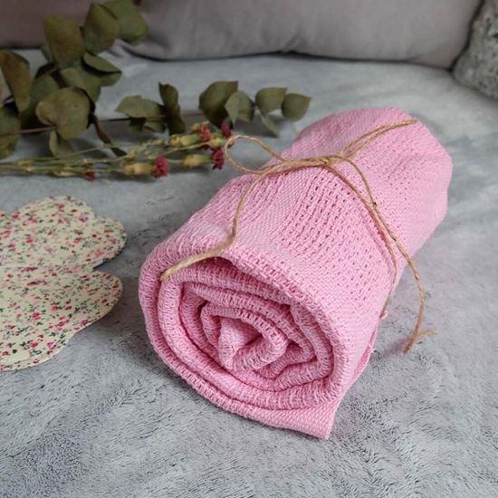 Imaginea din Pătură tricotată copii 70x90 cm - roz
