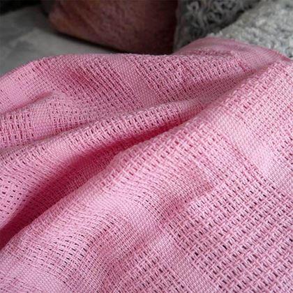 Imaginea din Pătură tricotată copii 70x90 cm - roz
