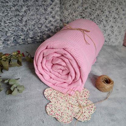 Imaginea Pătură din bumbac tricotat 180 x 230 cm