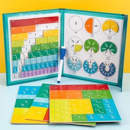 Imaginea Caiet de lucru magnetic - calculăm fracțiile