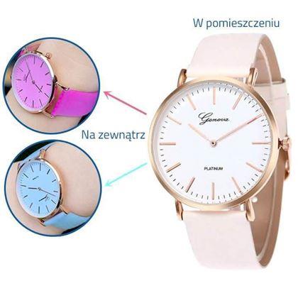 Imaginea din Ceas care își schimbă coloarea - roz