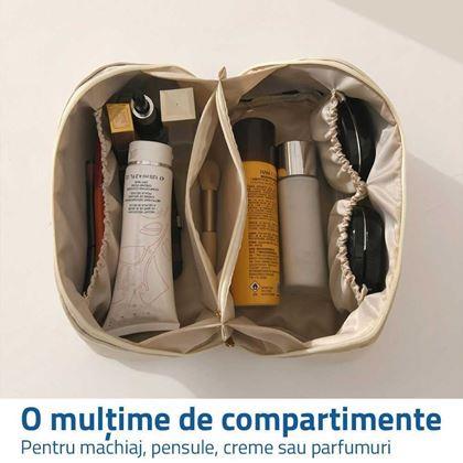 Imaginea din Geantă cosmetică cu compartimente - crem