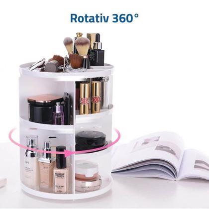 Imaginea din Organizator cosmetic rotativ - alb