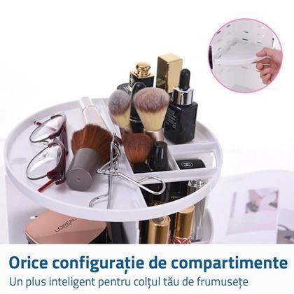 Imaginea din Organizator cosmetic rotativ - alb