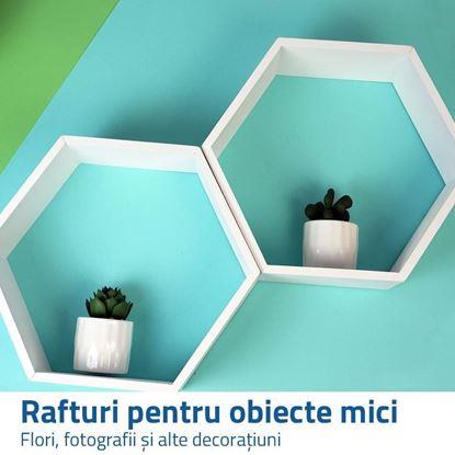 Imaginea Raftul hexagonal de perete