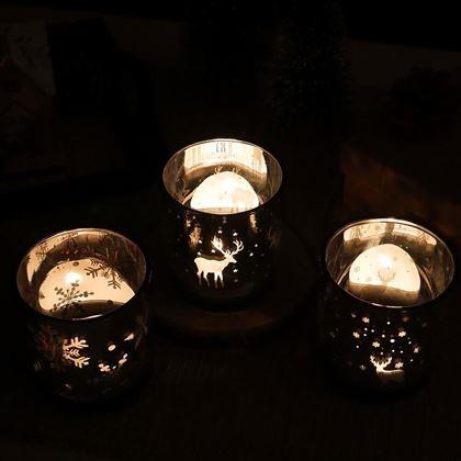 Imaginea din Svețar pentru lumânare de ceai - fulgi de zăpadă