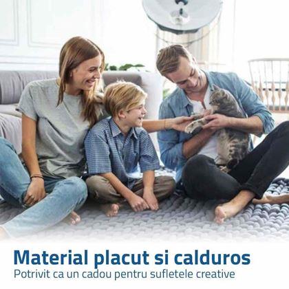 Imaginea din Fir de tricotat manual - gri