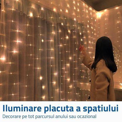 Imaginea Perdea luminoasă cu telecomandă