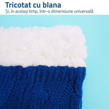 Imaginea din Ciorapi călduroși tricotați - albastru