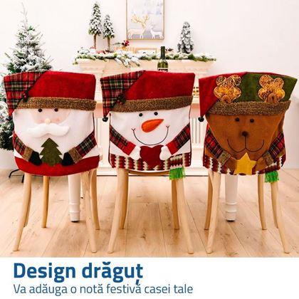 Imaginea din Învelitoare pentru scaun de Crăciun - Moș Crăciun