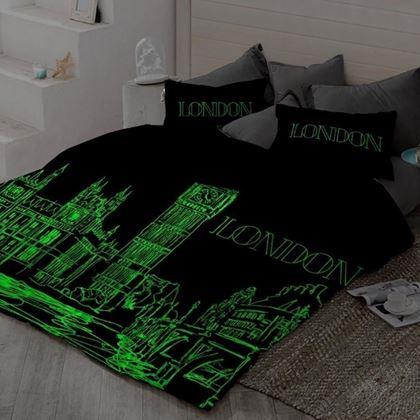 Imaginea din Lenjerie de pat din bumbac care luminează în întuneric - London, Paris