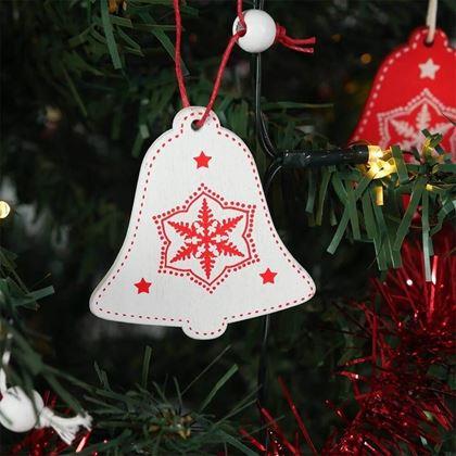 Imaginea din Setul de ornamente din lemn 12 bucăți - clopoței