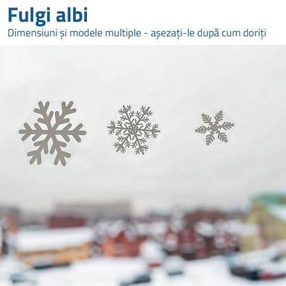 Imaginea Abtibilduri pentru geam - fulgi de zăpadă