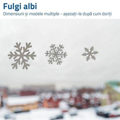 Imaginea din Abtibilduri pentru geam - fulgi de zăpadă