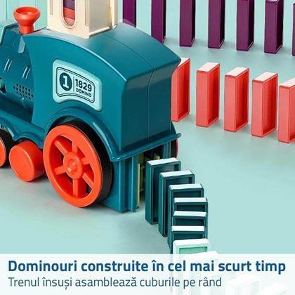 Imaginea din Trenuleț care construiește dominouri