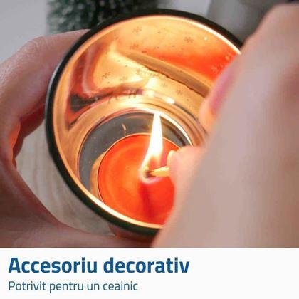 Imaginea din Svețar pentru lumânare de ceai - fulgi de zăpadă