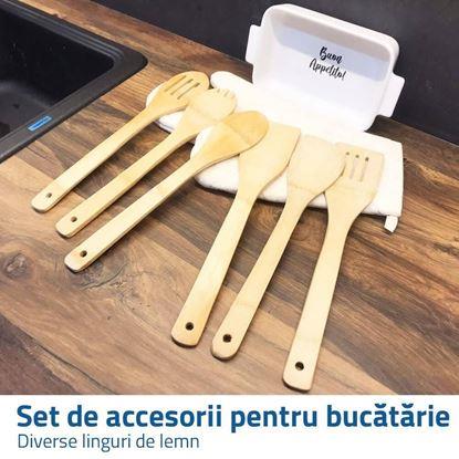 Imaginea Set de ustensile de bucătărie din bambus 6 buc