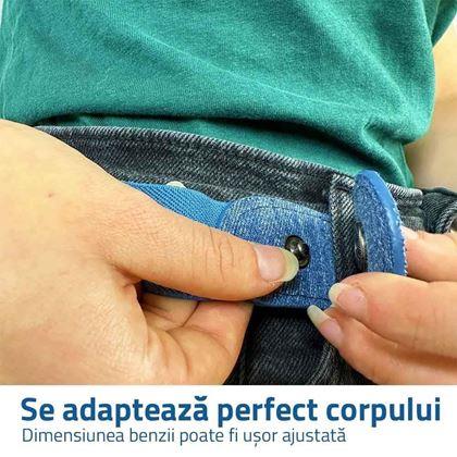 Imaginea din Curea elastică din denim - albastru deschis