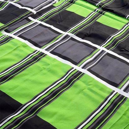 Imaginea Lenjerie de pat din bumbac - geometria verde