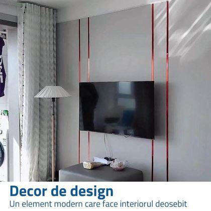 Imaginea din Bandă decorativă lucioasă -roșu