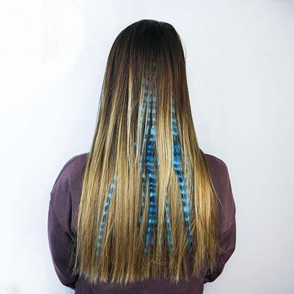 Imaginea din Accesoriu de păr colorat - albastră