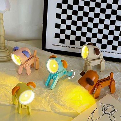 Imaginea din Lampă mini câine – albastru